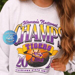 Lsu state university Shirt Sweatshirt Retro women national champs